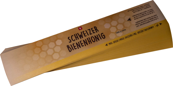 VSI-Honigetiketten gummiert gelb neu 500 g 100 Stk.